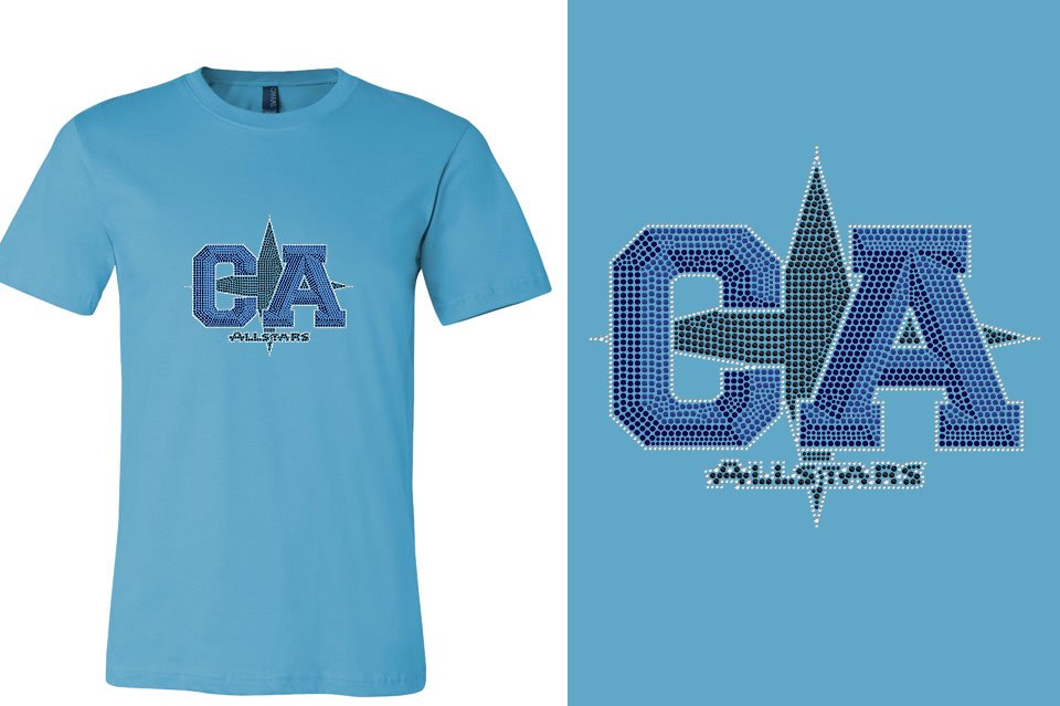 Rhinestones CA California ALL STARS Unisex T-Shirt
