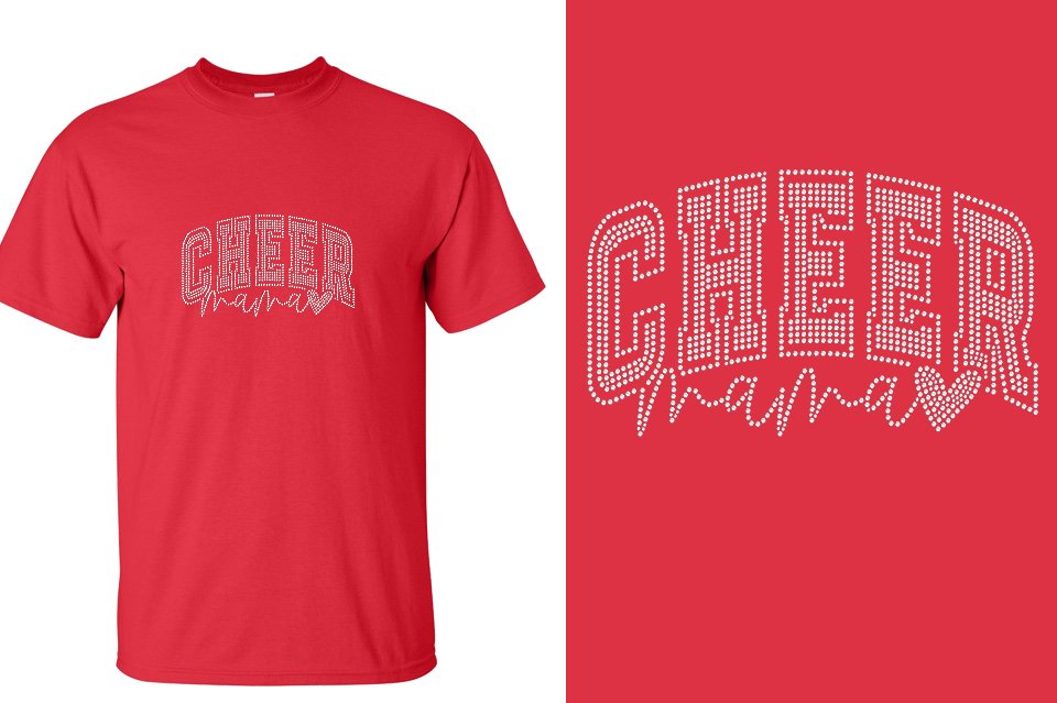 Rhinestones CA California ALL STARS Cheer Mama Unisex T-Shirt