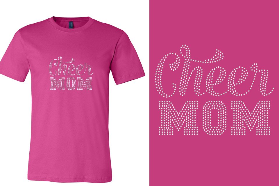 Rhinestones CA California ALL STARS Cheer Mom Unisex T-Shirt