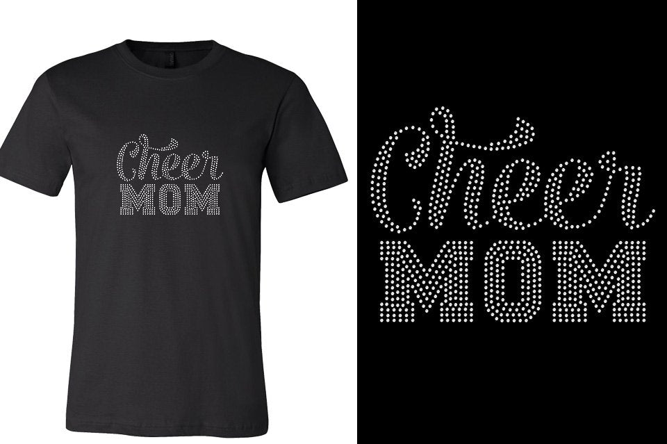Rhinestones CA California ALL STARS Cheer Mom Unisex T-Shirt