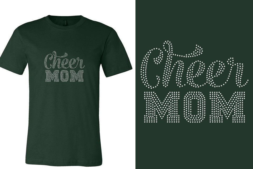 Rhinestones CA California ALL STARS Cheer Mom Unisex T-Shirt