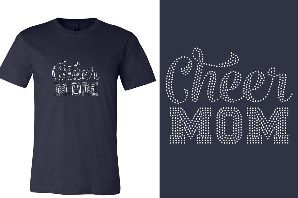 Rhinestones CA California ALL STARS Cheer Mom Unisex T-Shirt
