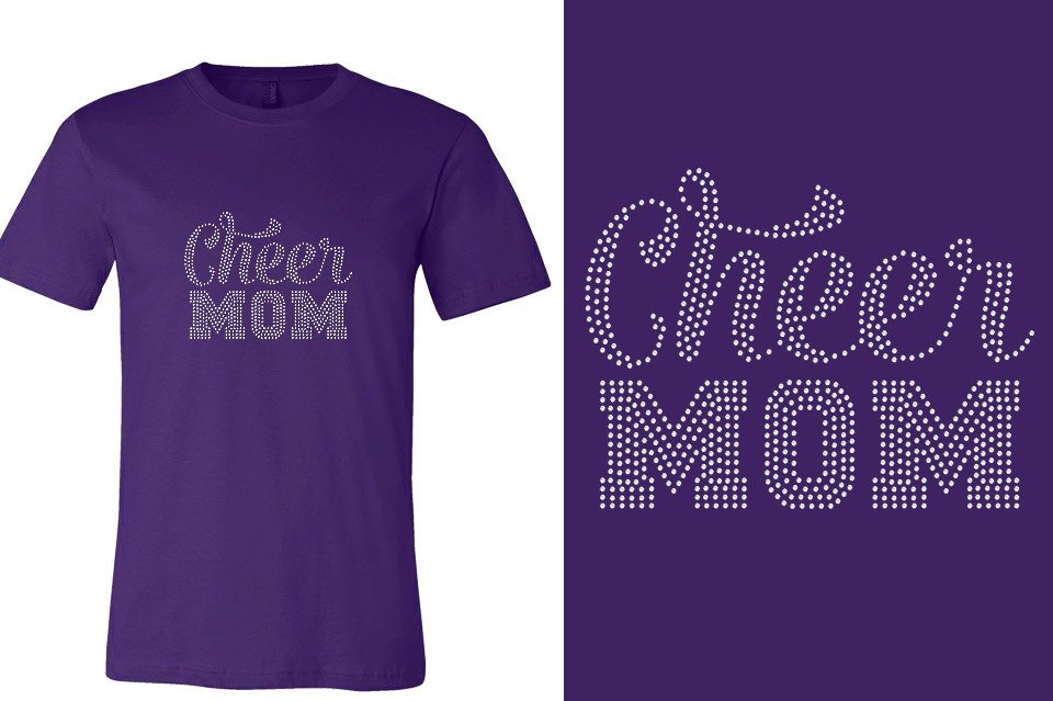 Rhinestones CA California ALL STARS Cheer Mom Unisex T-Shirt