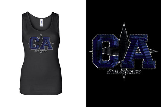 Rhinestones CA California ALL STARS Youth Tank