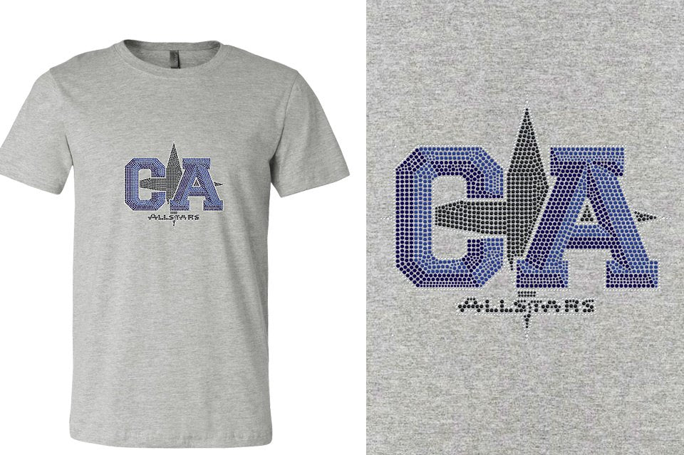 Rhinestones CA California ALL STARS Unisex T-Shirt