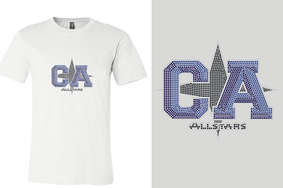 Rhinestones CA California ALL STARS Unisex T-Shirt