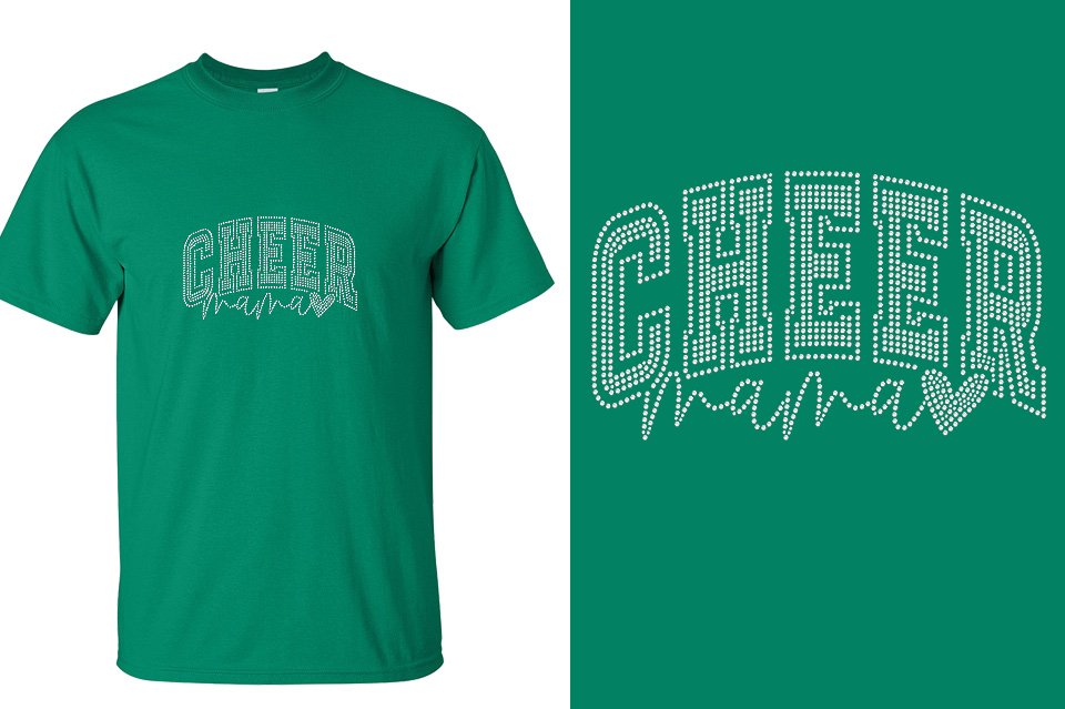 Rhinestones CA California ALL STARS Cheer Mama Unisex T-Shirt
