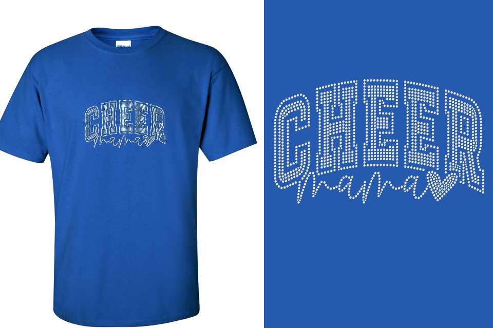 Rhinestones CA California ALL STARS Cheer Mama Unisex T-Shirt