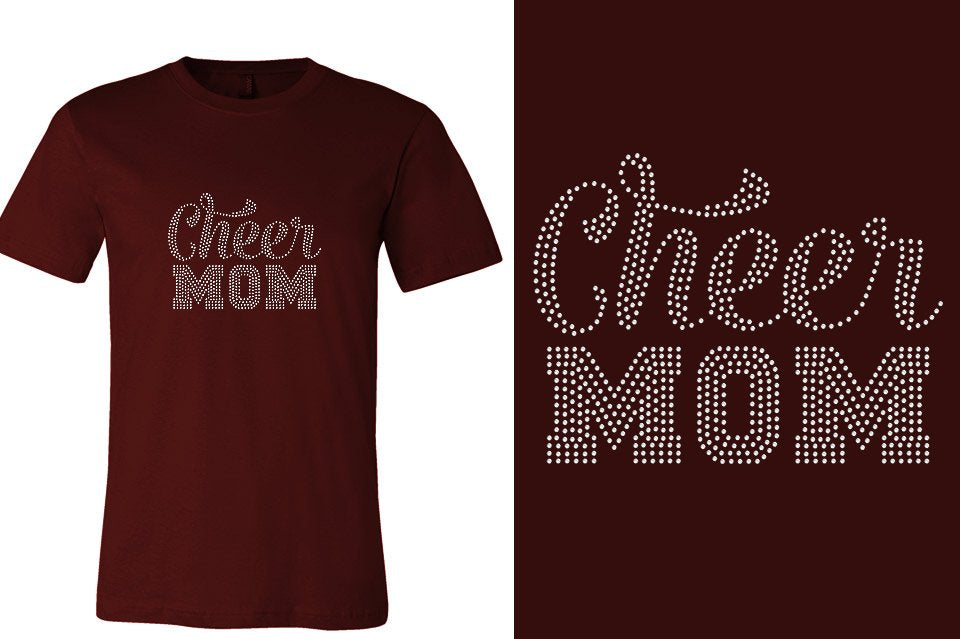 Rhinestones CA California ALL STARS Cheer Mom Unisex T-Shirt