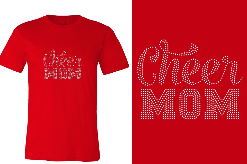 Rhinestones CA California ALL STARS Cheer Mom Unisex T-Shirt