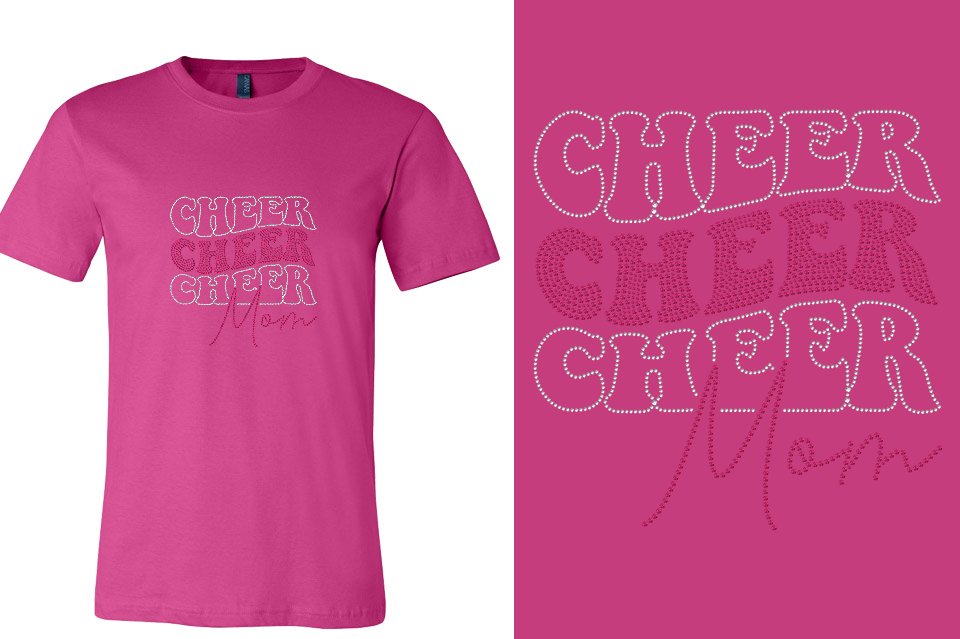 Rhinestones CA California ALL STARS Cheer Mom Unisex T-Shirt