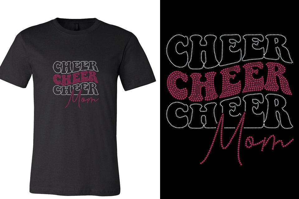 Rhinestones CA California ALL STARS Cheer Mom Unisex T-Shirt